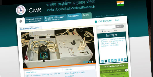 ICMR Touch Screen Kiosk